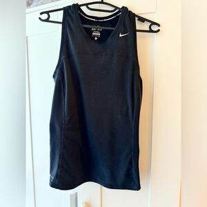 Women's Nike Running Tank Top, Black, Small, Vented back and sides, Dri Fit